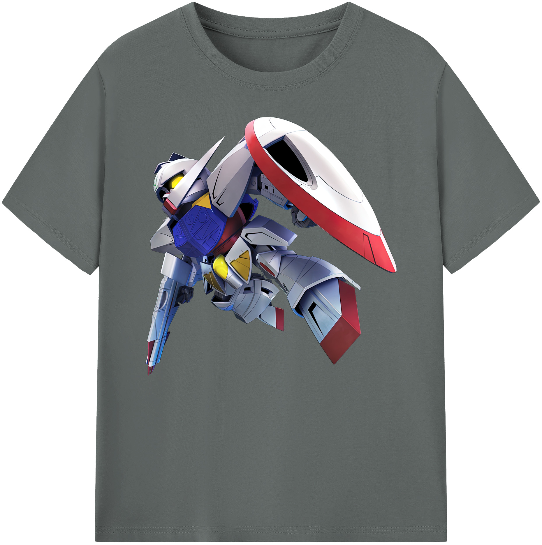 （画像用） 機動戦士ガンダム Mobile Suit Gundam 綿100％ メンズ半袖Tシャツ｜肌触りやわらか＆通気性